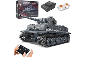 barweer Tiger Panzer - Set di mattoncini da costruzione militari WW2, collezione regalo per adulti e uomini, modello 20014 (800 pezzi)