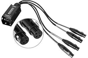 Pronomic NetCore SP-3F Multicore-Spliss female - Peigne avec 4 connecteurs XLR (female) vers prise RJ45 - pour la transmission de signaux analogiques ou numériques via câble réseau