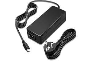 GOODOVO Cargador Chromebook, 45W USB-C para reemplazo de energía para computadoras portátiles Acer, HP, DELL, Samsung, ASUS, Google, Lenov-o Chromebook Adaptador alimentación USB Tipo C de 20V 2,25A.