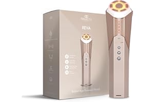 RÉVA | Baguette de renouvellement instantané de l'âge par Project E Beauty | Masseur facial anti-âge | EMS et radiofréquence raffermissement et lifting de la peau | Sculptant & Tonifiant | Anti-rides