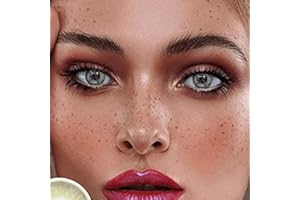 BIO-ESSENCE MISLENS Pack Lentillas de Hidrogel blandas 1 par Lentes de contacto color gris sin graduación. Duración: 12 meses. Incluye de regalo estuche y 10ml de solución (GRIS VERDOSO)