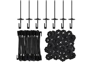 JUDANNA Solar Panel Guard Clips, 28 mm Nylon Solar Panel Bird Proofing Kit Bird Wire Bird Guard For Solar Panels, New Solar Panel Netting Clips Bird Mesh Clips (50)