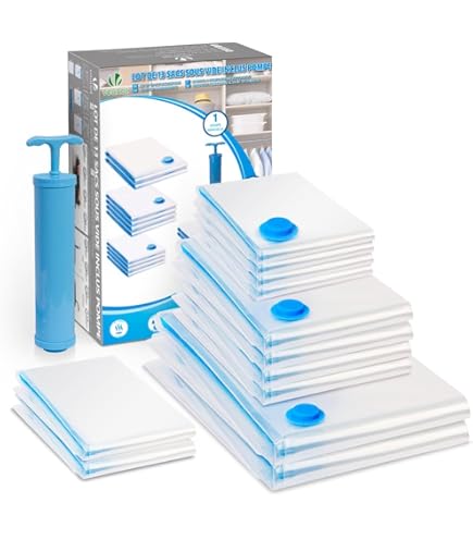 Set de 10 housses de rangement sous vide
