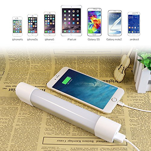 X-DRAGON Outdoor LED Camping Laterne mit 6000mAh Portable Ladegerät Funktion, 10-Level-Helligkeit Wiederaufladbare Notfall-LED-Taschenlampe Laterne für Outdoor, Camping, Wandern, Angeln, Notfall - 5