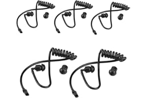 VUAIBC Velaurs Wymienna rurka akustyczna, zdejmowana trwała rozciągliwa przezroczysta wymiana tuby akustycznej, do zestawu słuchawkowego do słuchawki Walkie Talkie