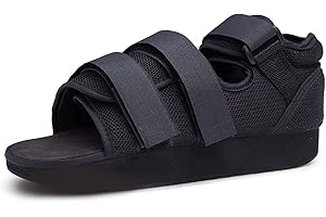 GHORTHOUD Post op Shoe for Broken Toe Medical Walking shoe Cast Foot Brace for Foot Surgery Operation Fracture or Ulcer (XL for flat sole)