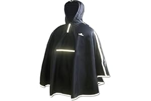 Salzmann Regenponcho für Kinder von 5-15 Jahren - Wasserdichtes Regencape für Mädchen und Jungen - Hergestellt mit 3M Scotchlite