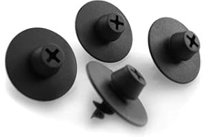 ‎KH TEILE Foot Mats Push Button Holder (Charcoal) Set 4 Pieces