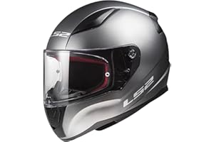 LS2 Rapid II Solid Matt Titanium - Casco Integral Moto Unisex Adulto