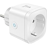 WLAN Smart Steckdose EIGHTREE, Alexa Steckdose, Smart Home WiFi Steckdose, Alexa Zubehör, Stromverbrauch Messen, Zeitplan, Fe