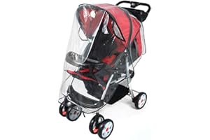 Infreecs Regenschutz für Kinderwagen, Regenverdeck Regenhaube für Buggy und Sportwagen | Gute Luftzirkulation | einfache Montage an jedem Kinderwagen