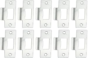 ZYNCUE Placa de golpe de puerta, placa de golpe de acero inoxidable para puertas oscilantes, 10 unidades