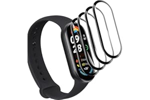 Yieehhow Pellicola Protettiva per Xiaomi Smart Band 9 Vetro Temperato [4 Pezzi], PMMA Film Protettivo Composito, HD/Anti-graffio, 3D Curva Protezione Schermo per Xiaomi Smart Band 9