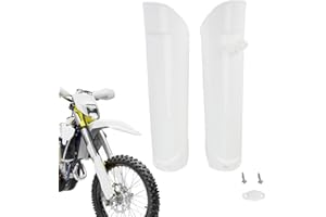 ‎BIUGERCN BIUGERCN Stoßdämpfer Gabelschutz Stoßdämpfer Schutz Gabelabdeckung Schutz für EXC EC XCW EXCF SXC TE FE TX 85 125 250 350 300 450cc Weiß