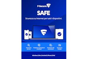 F-Secure Internet Security per tutti i dispositivi | 1 Anno | 5 Dispositivi | PC/Mac/Mobile | Codice d'attivazione via email