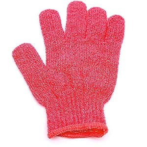 5 Pairs Nylon Scrub Cloth Gloves Exfoliating Wash Skin Spa Foam Shower Bath Massage Glove Random Color - Image 2