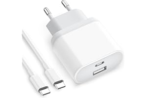 ANLIKOOL Cargador USB C for iPhone 15/15 Plus/15 Pro/15 Pro MAX, 20W Carga Rapida Enchufe con 2M Cable Tipo C para Samsung Galaxy S23/S22/S21 Ultra, iPad/Pro/Air, Movil Charger Carregador Cabezal Adaptador