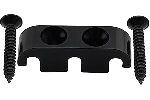 Musiclily Pro 25mm Messing Bass Saitenniederhalter String Guide für 5-Saiter E-Bass, Schwarz