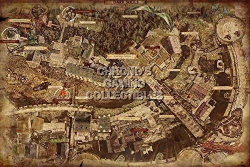CGC Huge Poster GLOSSY FINISH - Dark Souls PS3 XBOX 360- Map - DSS004 (24" x 36" (61cm x 91.5cm))