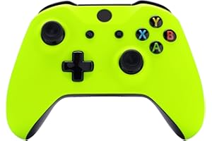eXtremeRate Neonowa Żółty Soft Touch Grip Front Housing Shell Faceplate dla Xbox One S & dla Xbox One X Controller— Controller Nie Jest Dołączony