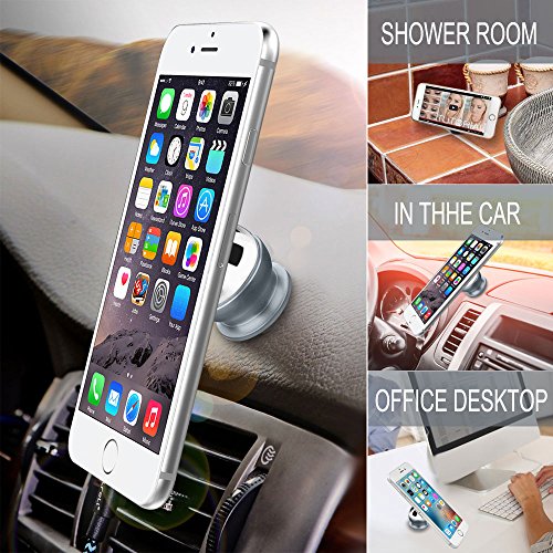 Tronisky Supporto Magnetico Auto Universale Supporto Auto Smartphone 360 Gradi di Rotazione Porta Telefono per iPhone X/ 8/ 8 Plus/ 7/ 6, Samsung Galaxy S9/ S9 Plus/ S8 / S7/ Note 8, Sony, HUAWEI, Xiaomi, GPS ecc