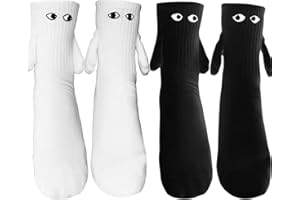 BCZR 2 Pares Calcetines Divertidos Calcetines Manos Iman Calcetines Iman Pareja Divertidos Calcetines De Pareja Calcetines Graciosos Calcetines Magnéticos Divertidos