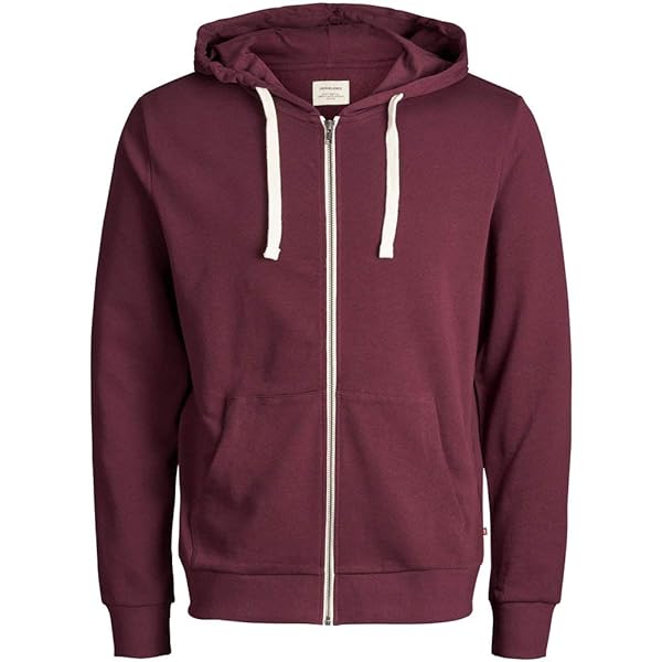 Felpa Con Cappuccio E Cerniera JACK & JONES Jorvesterbro - Uomo, Vestibilità Ampia, 61% Poliestere 39% Cotone, Noos Pls