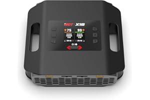 ISDT X16 Chargeur de Batterie Lipo Double pour modèles RC 2-16S Life，LiPo，LiHv，ULiHv PB - EU Plug 2X1100W 2X20A