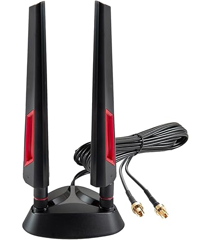 HSSDTECH WiFi 7 Tri-Band Antenne - 2,4/5/6 GHz Für MSI Mainboards | 80 Cm Schwarz