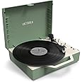 Victrola VSC-725SB-BAS Re-Spin Sustainable Suitcase Record Player - Basil Green