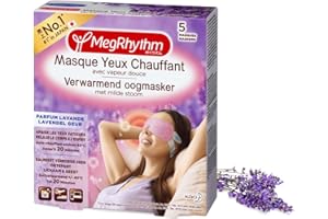 MEGRHYTHM Masque Yeux Chauffant Lavande - Boîte de 5 masques