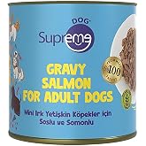 Supreme Dog Mini Irk Yetişkin K&ouml;pekler i&ccedil;in Soslu ve Somonlu Konserve Yaş Mama Y&uuml;ksek Proteinli 200 gr