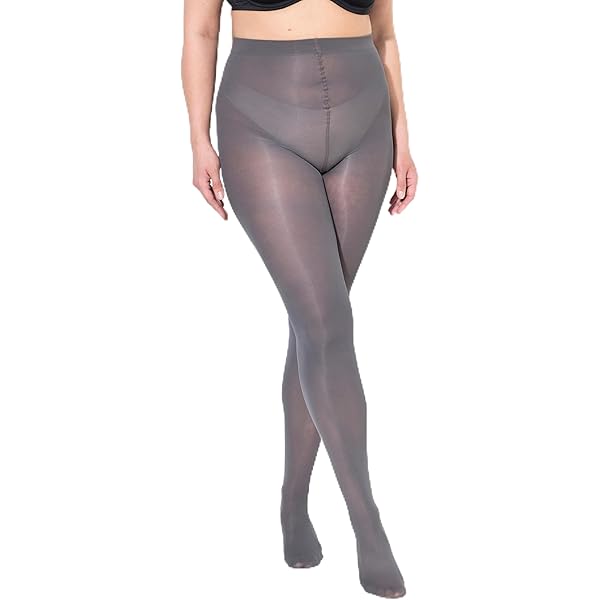 Ulla Popken Thermische kousversteviging voor dames, zachte voering, zwart, 62-64