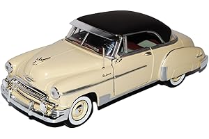 Chevrolet Chevy Bel Air Coupe Beige Gelb 1950 Oldtimer 1/24 Motormax Modell Auto