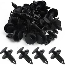 Rivetti in plastica a pressione per legatoria 10 mm, Nero