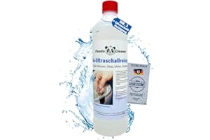 Limpiador ultrasónico PandaCleaner® para baños de ultrasonidos: concentrado para gafas, joyas, productos dentales, oro, monedas, vidrio, relojes (a prueba de agua) y mucho más. | 1000ml