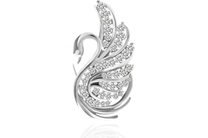 HEVIBK Broche cygne femme Broche cygne mariage chic 21g