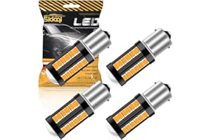 Sidaqi 1156 BA15S P21W 1141 1095 7506 Ampoules LED 5630 33SMD Ambre 900LM Remplacer pour Clignotants Avant et Arrière 12-30V 3,6W (pack de 4)