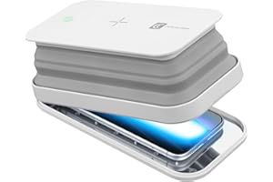 cellularline UVCSTERILIZERWIRW Hi-Gens mit kabellosem Aufladen, Smartphone-Sterilisator mit UV-C-Licht, sterilisiert 99,9% der Bakterien