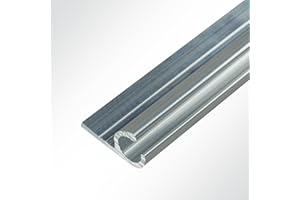 LYSEL® Kederschiene Kederleiste Kederprofil 15x30mm pressblank 3m 45° Ø10mm für Keder 6-9mm