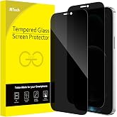 JETech Privacy Screen Protector for iPhone 12 Pro Max, Pack of 2 | Anti-Spy Tempered Glass Full Coverage Edge-to-Edge Protect