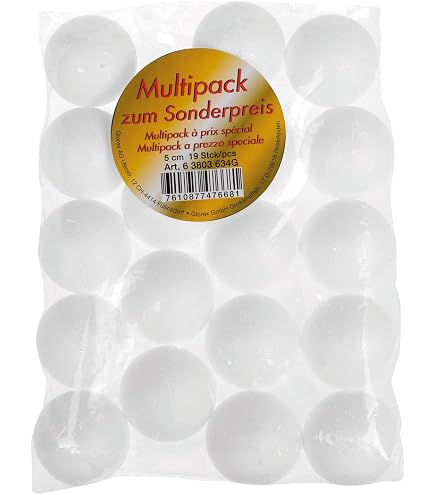 100 Boules Polystyrène Ø 4 Cm - Set XXL Pour Loisirs Créatifs Et Décoration