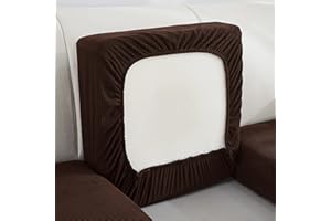 VEAI Fundas de Cojín para Sofá Funda para Asientos de Sofá Elástica, Protector de cojín de Asiento de Tela de poliéster de Alta Elasticidad (Color : #4, Size : B (95-135cm))