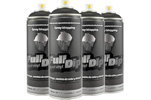 AutoFullCar Pack Sprays Full Dip Negro Mate o Negro Brillo Llantas hasta 20 pulgadas FullDip (NEGRO MATE)