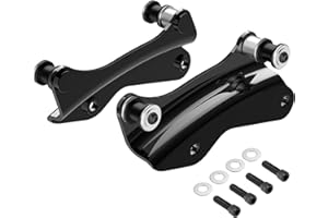 Benlari Gloss Black 4 Point Docking Hardware Kit 2014-2022 Compatible for Harley Davidson Touring Street Glide Road Glide Electra Glide Road King CVO 2015 2016 2017 2018 2019 2020 2021 (Vivid Black)