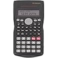 KK-82MS-D Portable Scientific Calculator Engineering Scientific Functional Calculator with 240 Functions Two-Line Display for Back to School Supplies Students Teachers Business Office Home(Black)