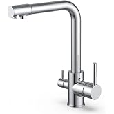 VALAZ Osmosis 3-Way Chrome Tap | Kitchen Sink Taps | High Pressure, Single-Handle, 360&deg; Rotate, Water Saving | Easy and Quick