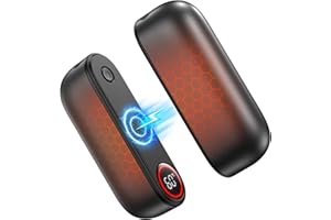 SUPPOU Chauffe Main Rechargeable 2 en 1 Magnetique,5000mAh*2Packs,Chaufferette Main Électrique,3 Niveaux de Chaleur,16 Hrs de Chaleur,Chargeur Portable USB-C,Raynauds,Cadeau,Golf,Ski