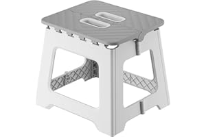 UMLIPOT Sgabello pieghevole, 25,5 cm, pieghevole, 150 kg, per adulti, pieghevole, da campeggio, da giardino