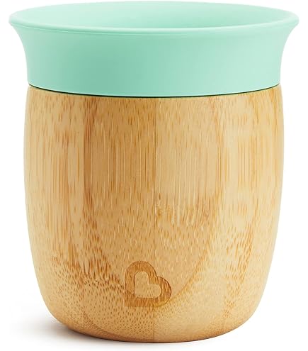 BIOZOYG - Set Assiettes Bambou Carré Bébé - Ventouse Anti-Glisse - Cuillère Silicone - Écologique